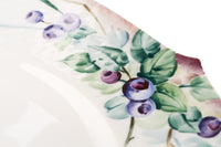 Speiseteller "Wellenspiel Relief", Waldflora mit Insekten